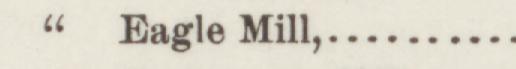 The line reading Eagle Mill in the 1889 atlas index