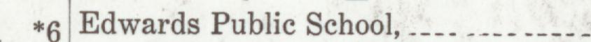 The line reading Edwards Public School in the 1923 atlas index