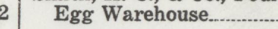 The line reading Egg Warehouse in the 1926 atlas index