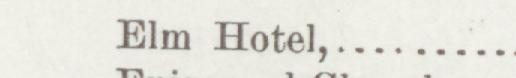 The line reading Elm Hotel in the 1892 atlas index