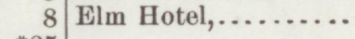 The line reading Elm Hotel in the 1898 atlas index