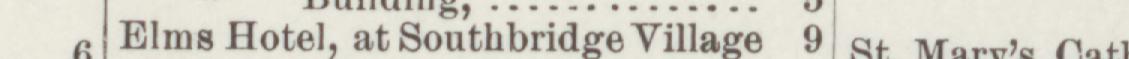 The line reading Elms Hotel, at Southbridge Villag in the 1894 atlas index