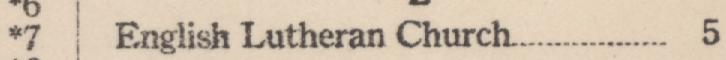 The line reading English Lutheran Church in the 1922 atlas index