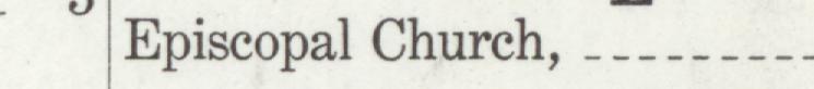 The line reading Episcopal Church in the 1911 atlas index
