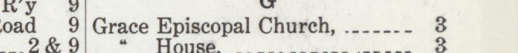 The index line reading Methodist Episcopal Church in the 1916 atlas