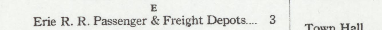 The line reading Erie R. R. Passenger & Freight Depots in the 1921 atlas index