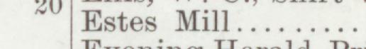 The index line reading Estes Mill in the 1901 atlas