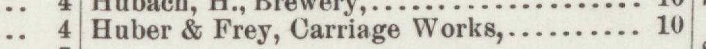 The line reading Euber & Frey, Carriage Wori in the 1891 atlas index