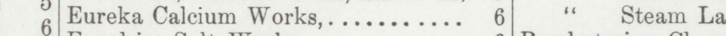 The line reading Eureka Calcium Works in the 1899 atlas index