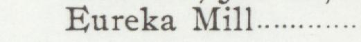 The line reading Eureka Mill in the 1901 atlas index