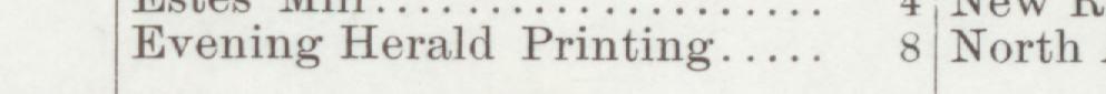 The line reading Evening Herald Printing in the 1901 atlas index