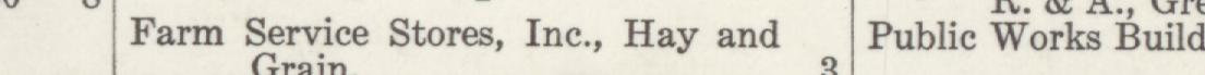 The line reading Farm Service Stores, Ine, Hay and in the 1950 atlas index