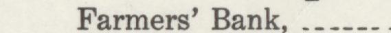 The line reading Farmers' Bank in the 1915 atlas index