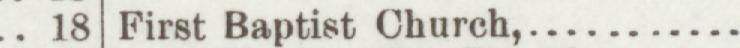 The line reading First Baptist Church in the 1897 atlas index