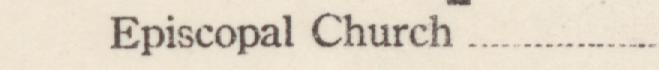 The index line reading Episcopal Church in the 1921 atlas