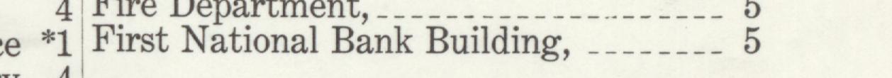 The line reading First National Bank Building in the 1912 atlas index