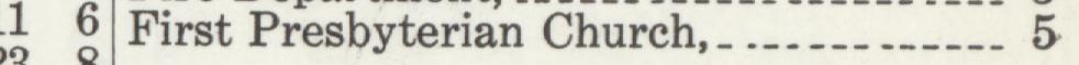 The line reading First Presbyterian Church in the 1913 atlas index