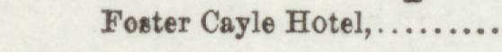 The line reading Foster Cayle Hotel in the 1895 atlas index