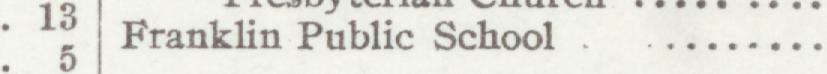 The line reading Franklin Public School in the 1907 atlas index