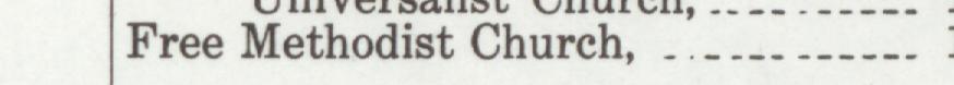 The line reading Free Methodist Church in the 1919 atlas index