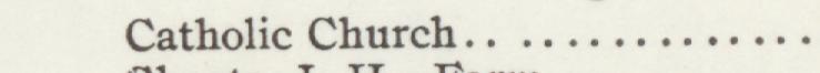 The index line reading Catholic Church in the 1905 atlas