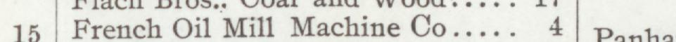 The line reading French Oil Mill Machine Co in the 1905 atlas index