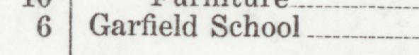 The line reading Garfield School in the 1923 atlas index