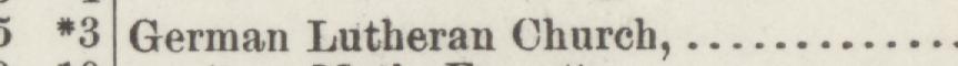 The line reading German Lutheran Church in the 1890 atlas index
