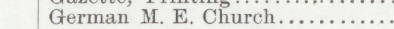 The line reading German M. E. Church in the 1901 atlas index