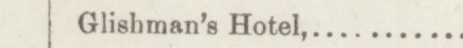 The line reading Glishman's Hotel in the 1887 atlas index