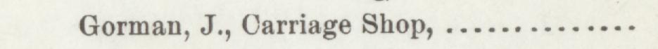 The line reading Gorman, J., Carriage Shop in the 1898 atlas index