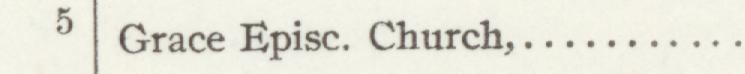 The line reading Grace Episc. Church in the 1904 atlas index