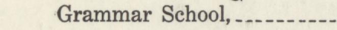 The index line reading Grammar School in the 1916 atlas