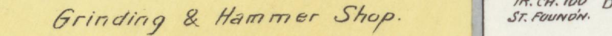 The line reading Grinding & Hammer Shop in the 1898 atlas index