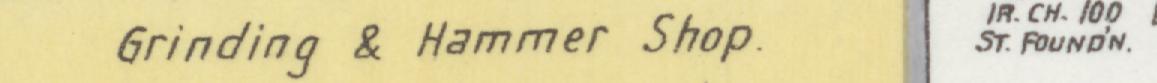 The index line reading Grinding & Hammer Shop in the 1904 atlas
