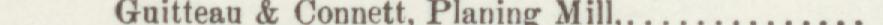 The line reading Guitteau & Connett. Planing Mill in the 1890 atlas index