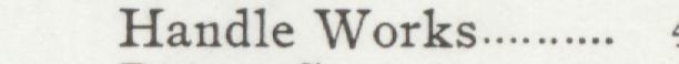 The index line reading Handle Works in the 1901 atlas