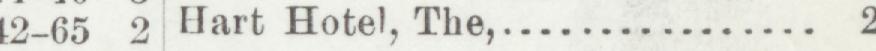 The line reading Hart Hotel, The in the 1901 atlas index