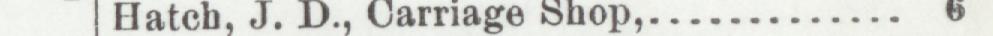 The index line reading Hateb, J. D., Carriage Shop in the 1904 atlas
