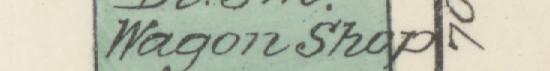 The line reading Wagon Shop in the 1887 atlas index