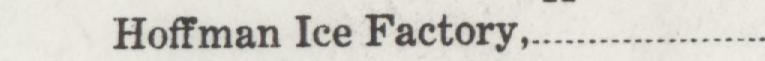 The line reading Hoffman Ice Factory in the 1929 atlas index