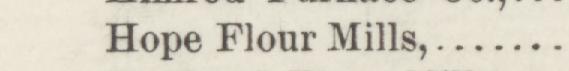 The line reading Hope Flour Mills in the 1884 atlas index