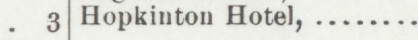 The line reading Hopkinton Hotel in the 1899 atlas index