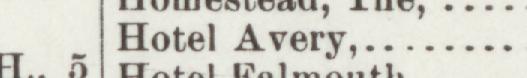 The line reading Hotel Avery in the 1906 atlas index