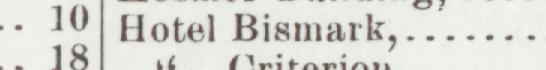 The line reading Hotel Bismark in the 1905 atlas index