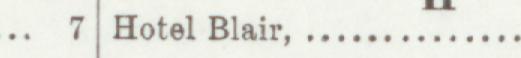 The line reading Hotel Blair in the 1899 atlas index