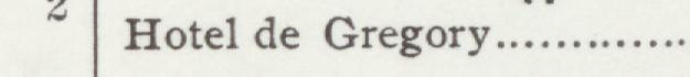 The line reading Hotel de Gregory in the 1903 atlas index