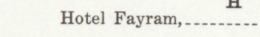 The line reading Hotel Fayram in the 1909 atlas index