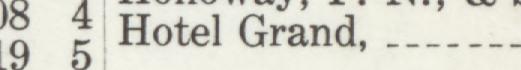 The line reading Hotel Grand in the 1909 atlas index
