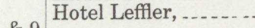 The line reading Hotel Leffler in the 1916 atlas index